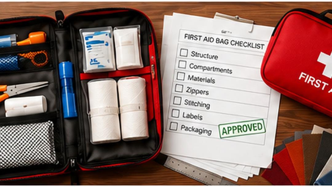 Empty First Aid Bag Checklist for Custom Organizer Design