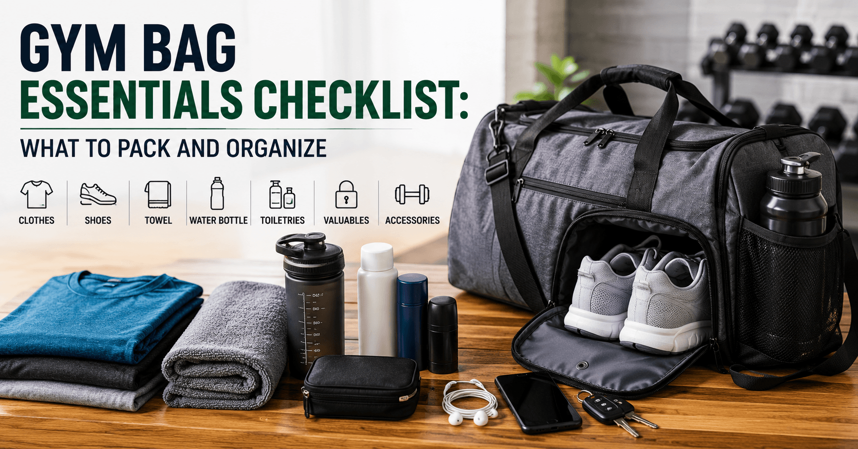 Gym Bag Essentials Checklist: What to Pack and Organize