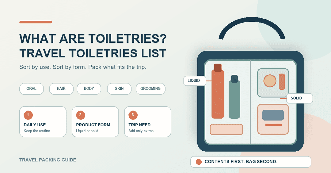 What Are Toiletries? Travel Toiletries List