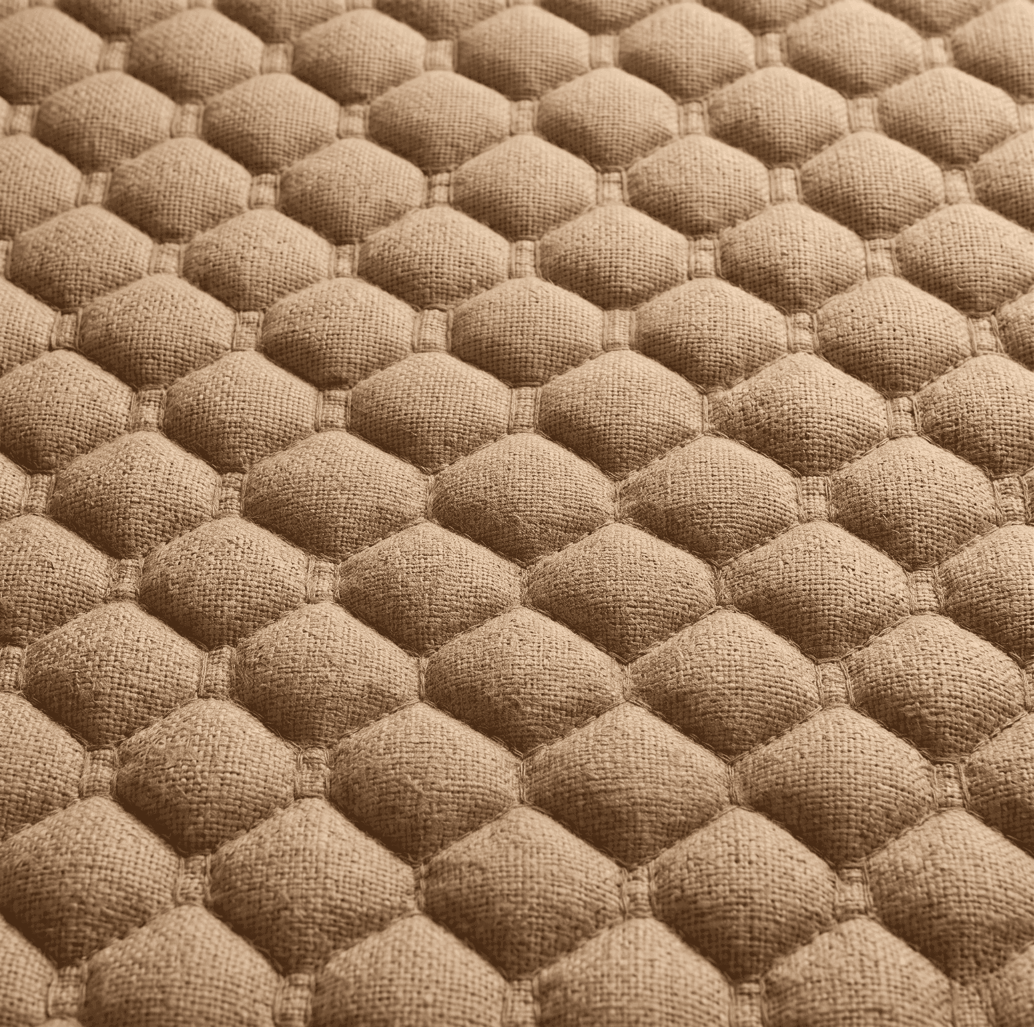 Quilted grid pattern