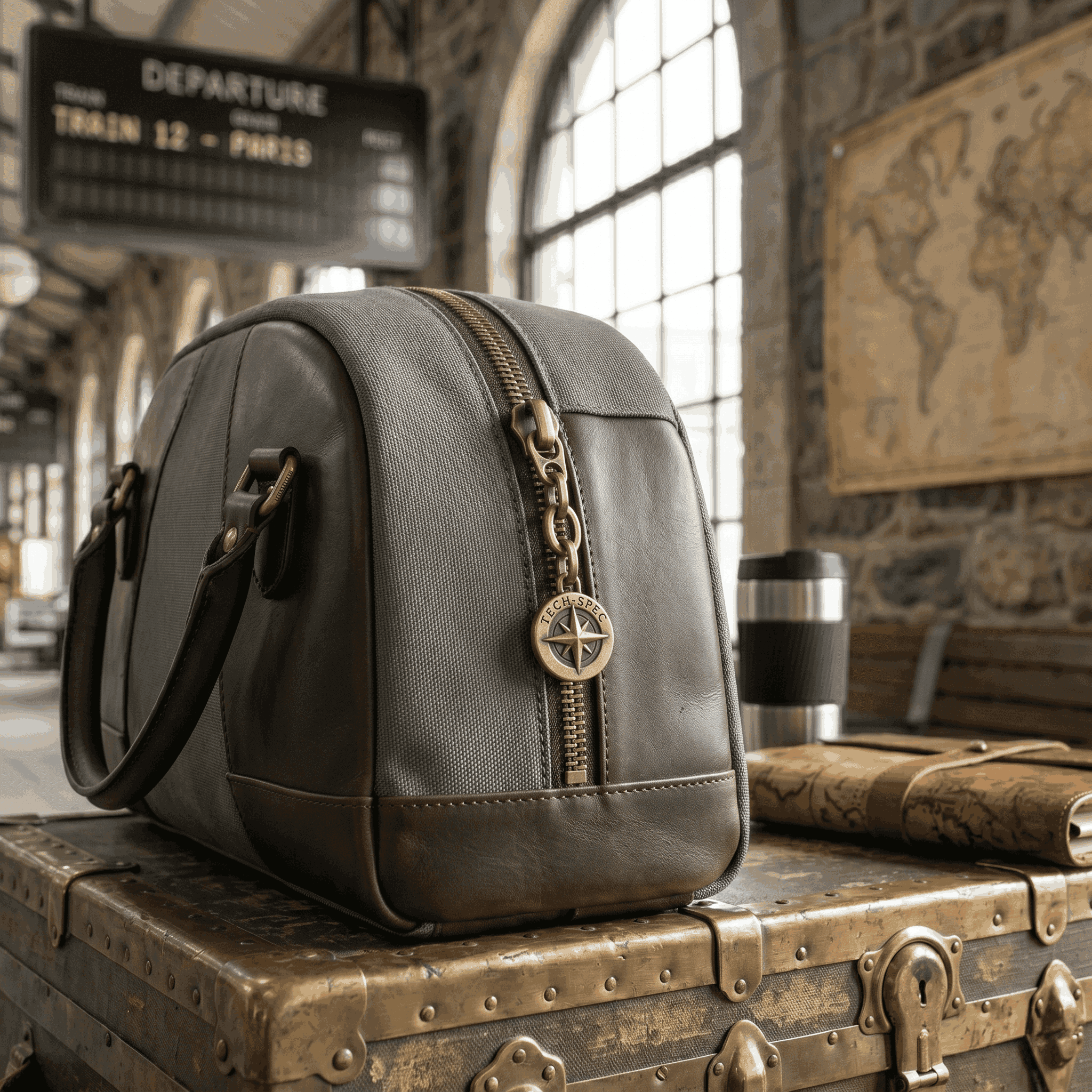 Zipper with round branded pull tab