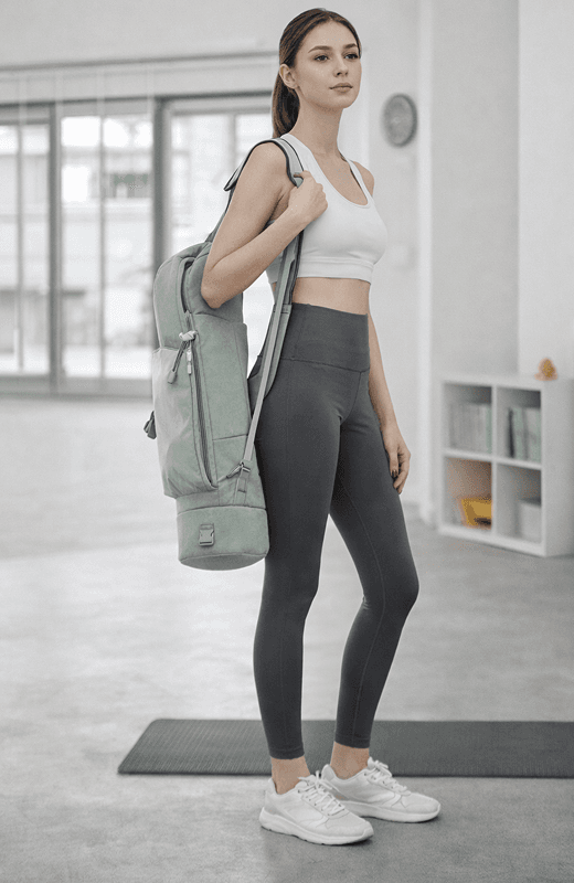 Custom yoga mat backpacks and gym sports bags wholesale manufacturer