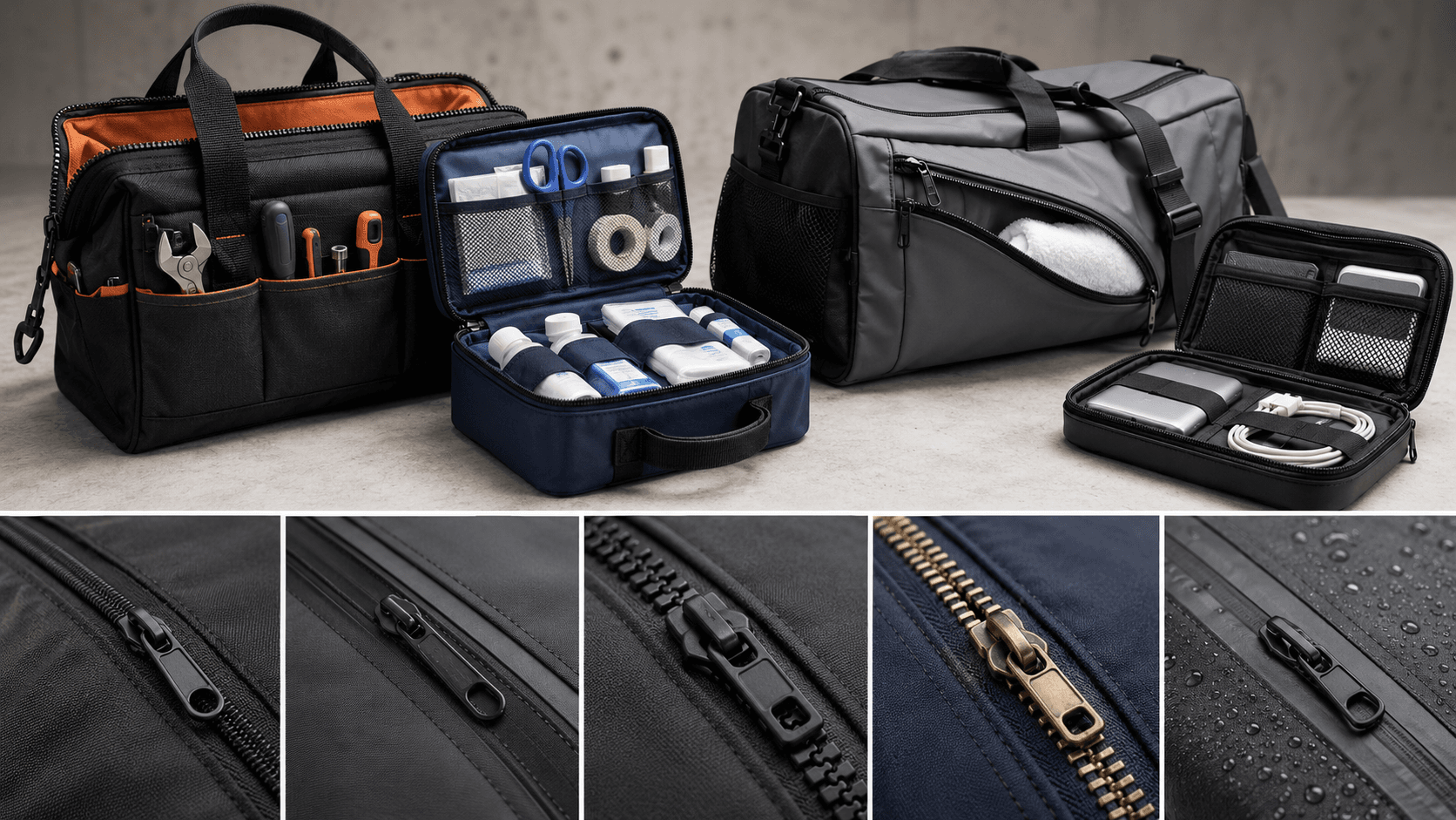 custom-functional-bag-zipper-selection-guide