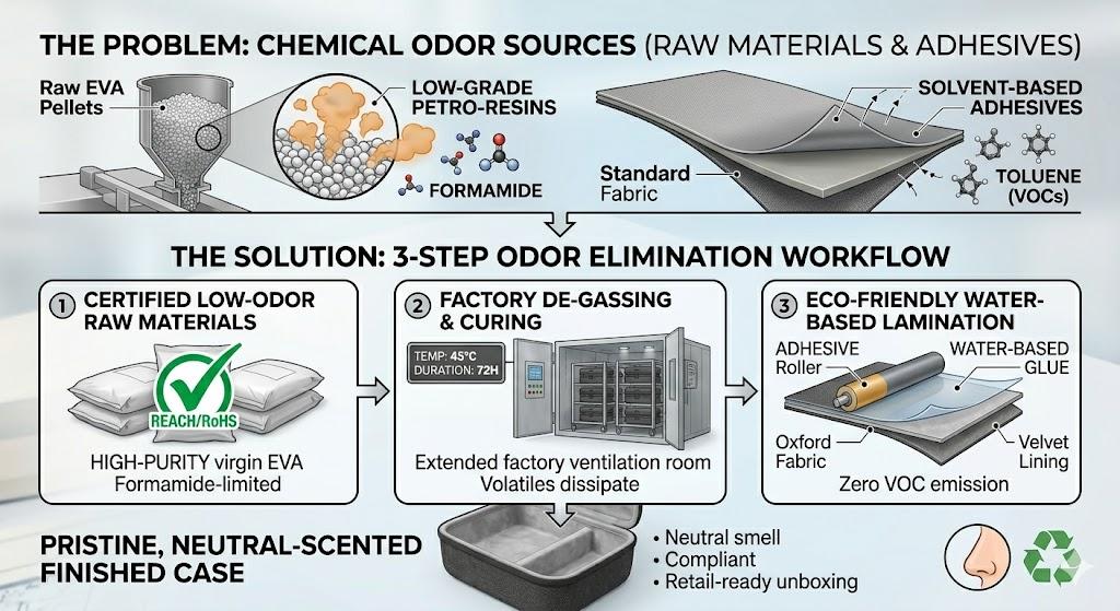 How to Prevent the "Chemical Smell" in New Custom EVA Products?