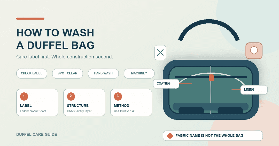 How to Wash a Duffel Bag Without Damaging It