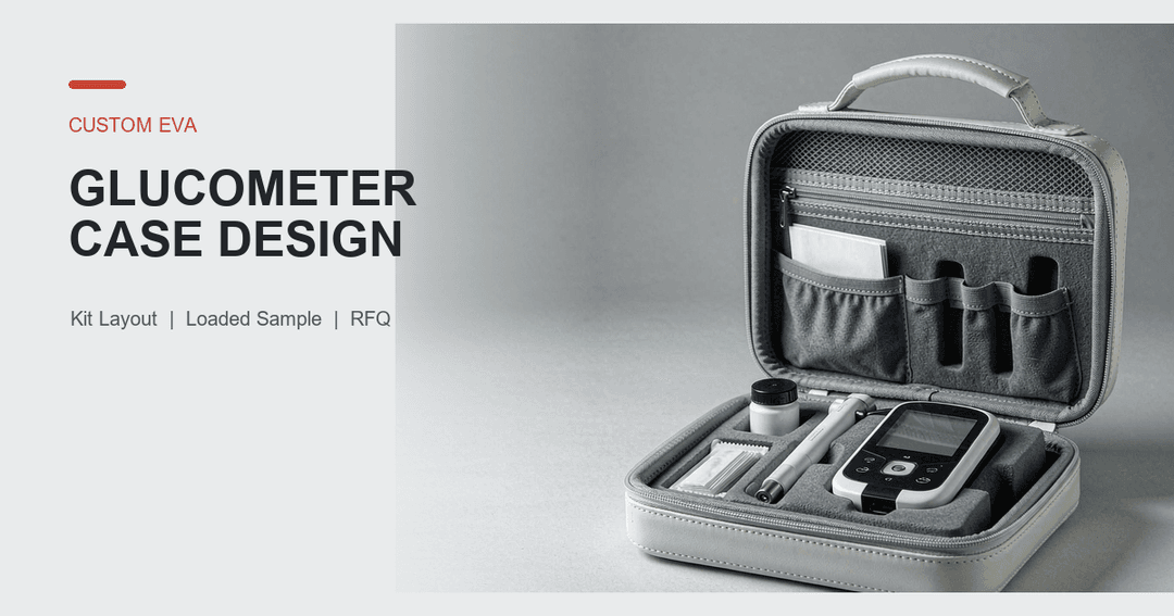Custom EVA Glucometer Case Design: Kit Layout and Sample Checks