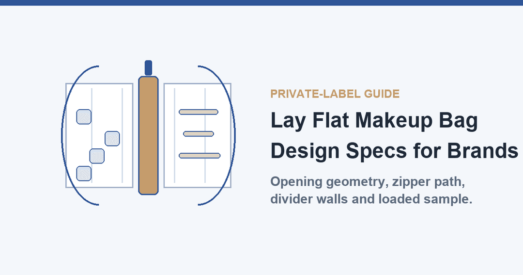Lay Flat Makeup Bag: Design Specs for Brands